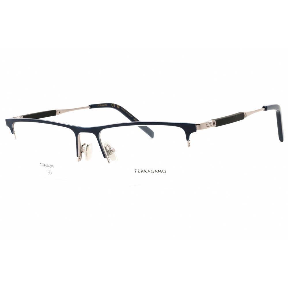 Salvatore Ferragamo SF2586 Eyeglasses Blue Titanium Rectangular
